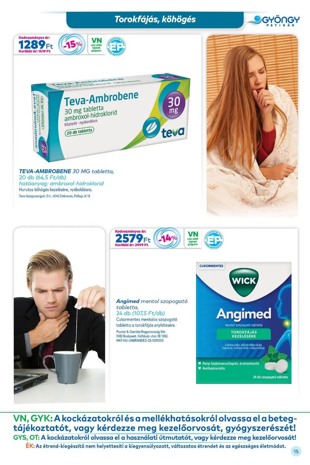 Gyongy akciós újság Patikak 12.01–12.31 – 15. oldal