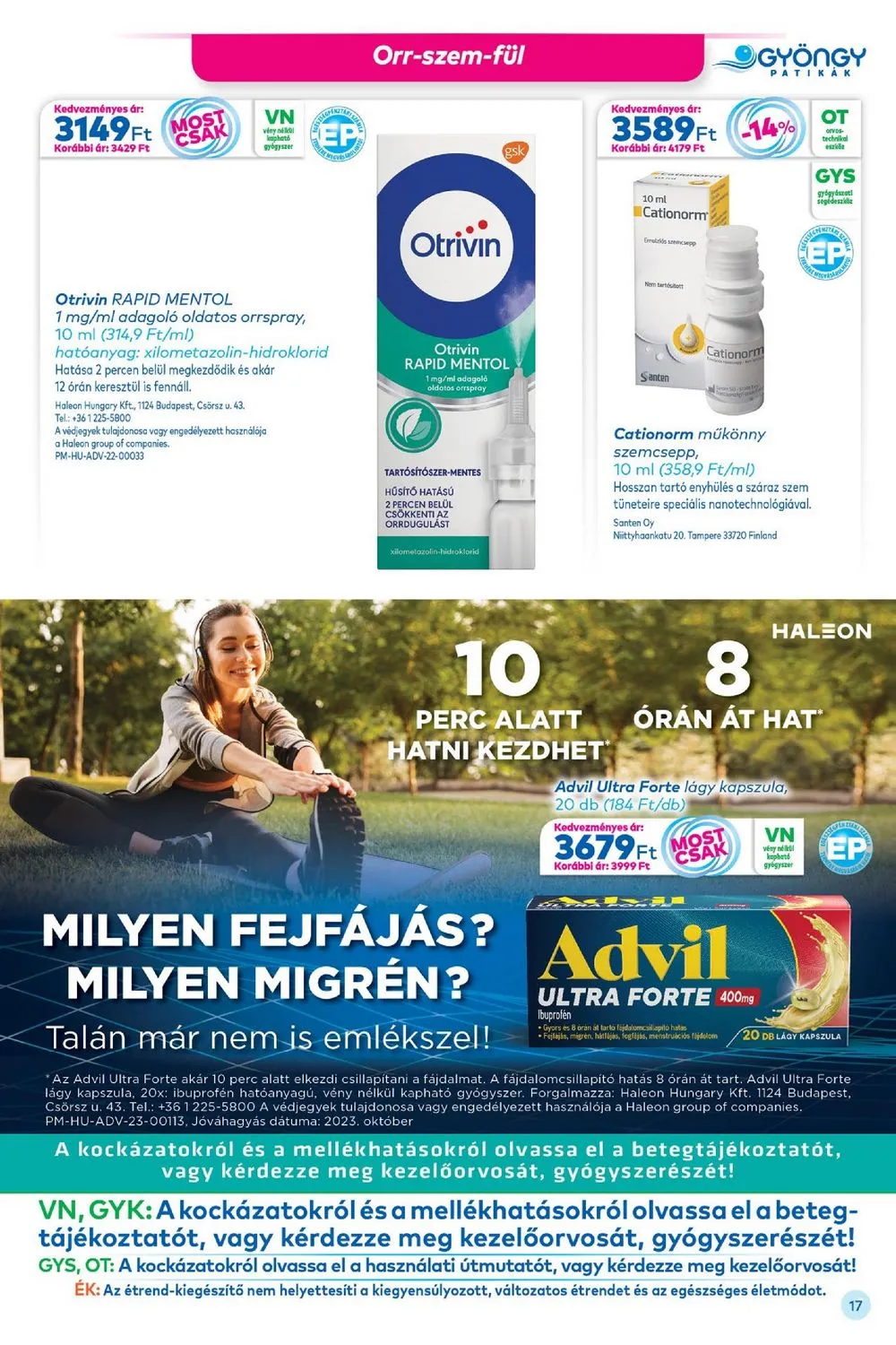 Gyongy akciós újság Patikak 12.01–12.31 – 17. oldal