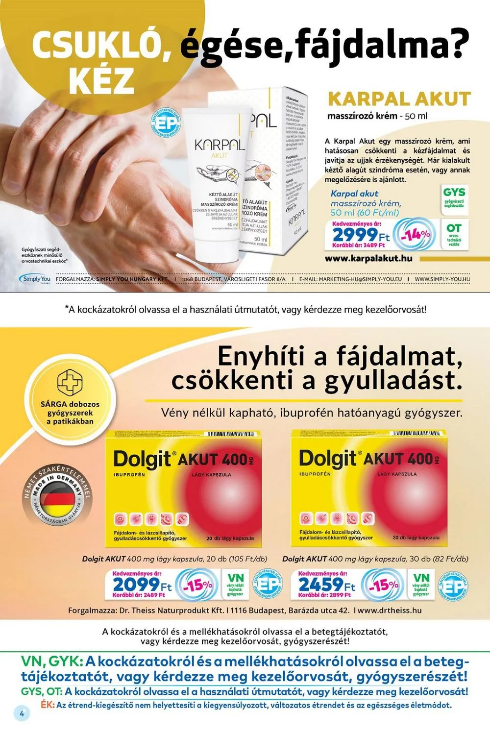 Gyongy akciós újság Patikak 12.01–12.31 – 4. oldal