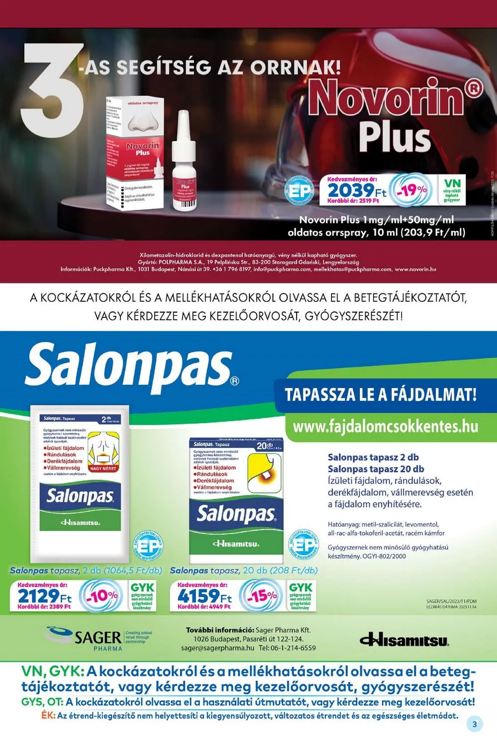Gyongy akciós újság Patikak 01.01–01.31 – 3. oldal