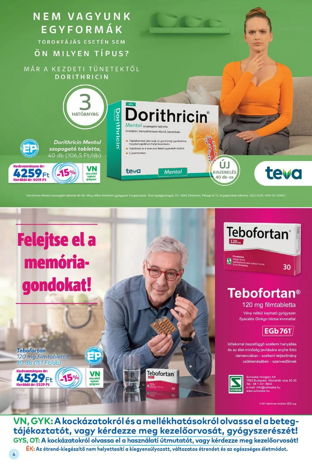 Gyongy akciós újság Patikak 01.01–01.31 – 4. oldal