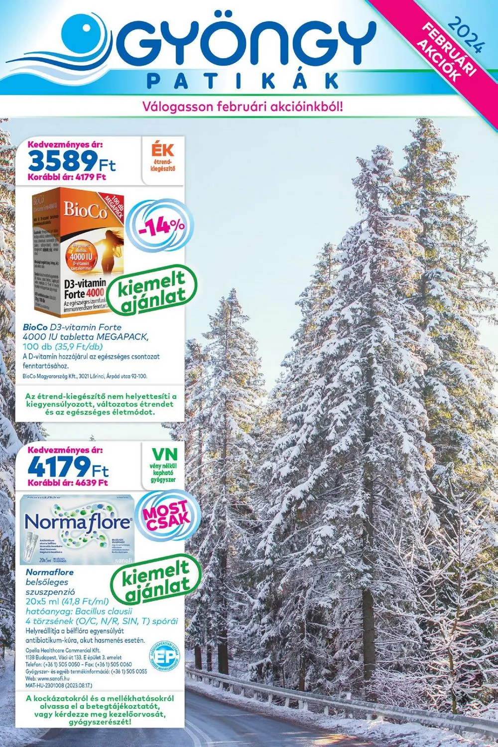 Gyongy akciós újság Patikak 02.01–02.29
