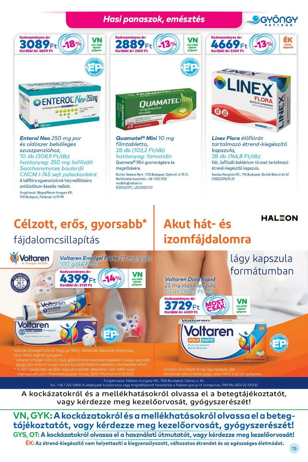 Gyongy akciós újság Patikak 02.01–02.29 – 15. oldal
