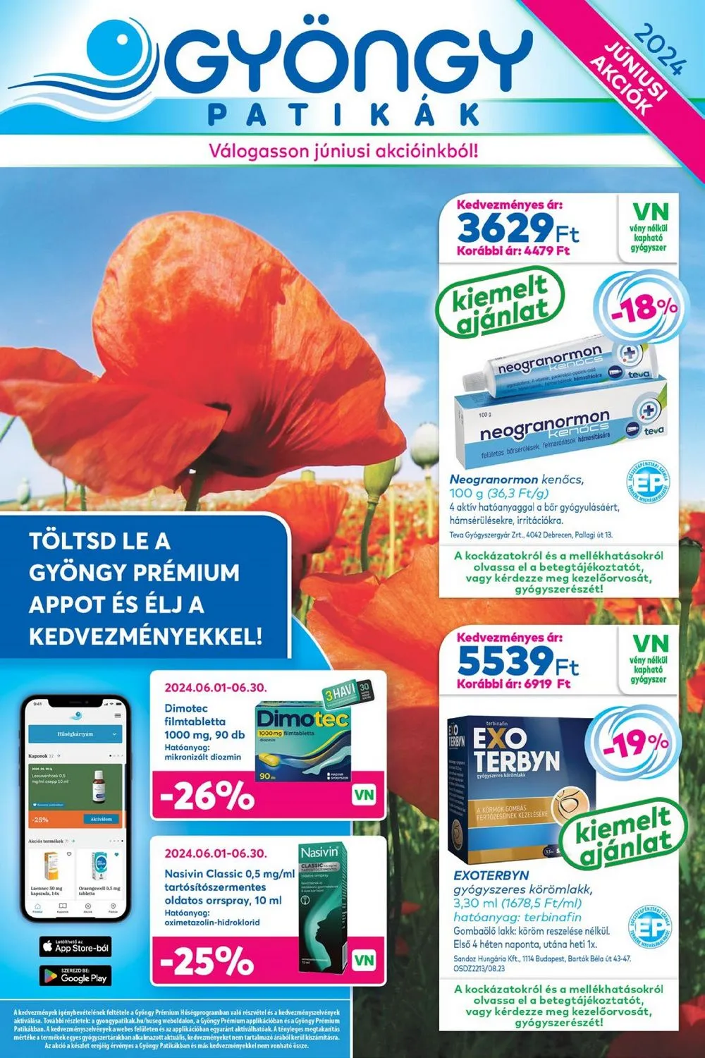 Gyongy akciós újság Patikak 06.01–06.30