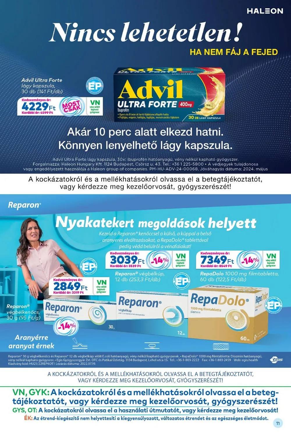 Gyongy akciós újság Patikak 07.01–07.31 – 11. oldal