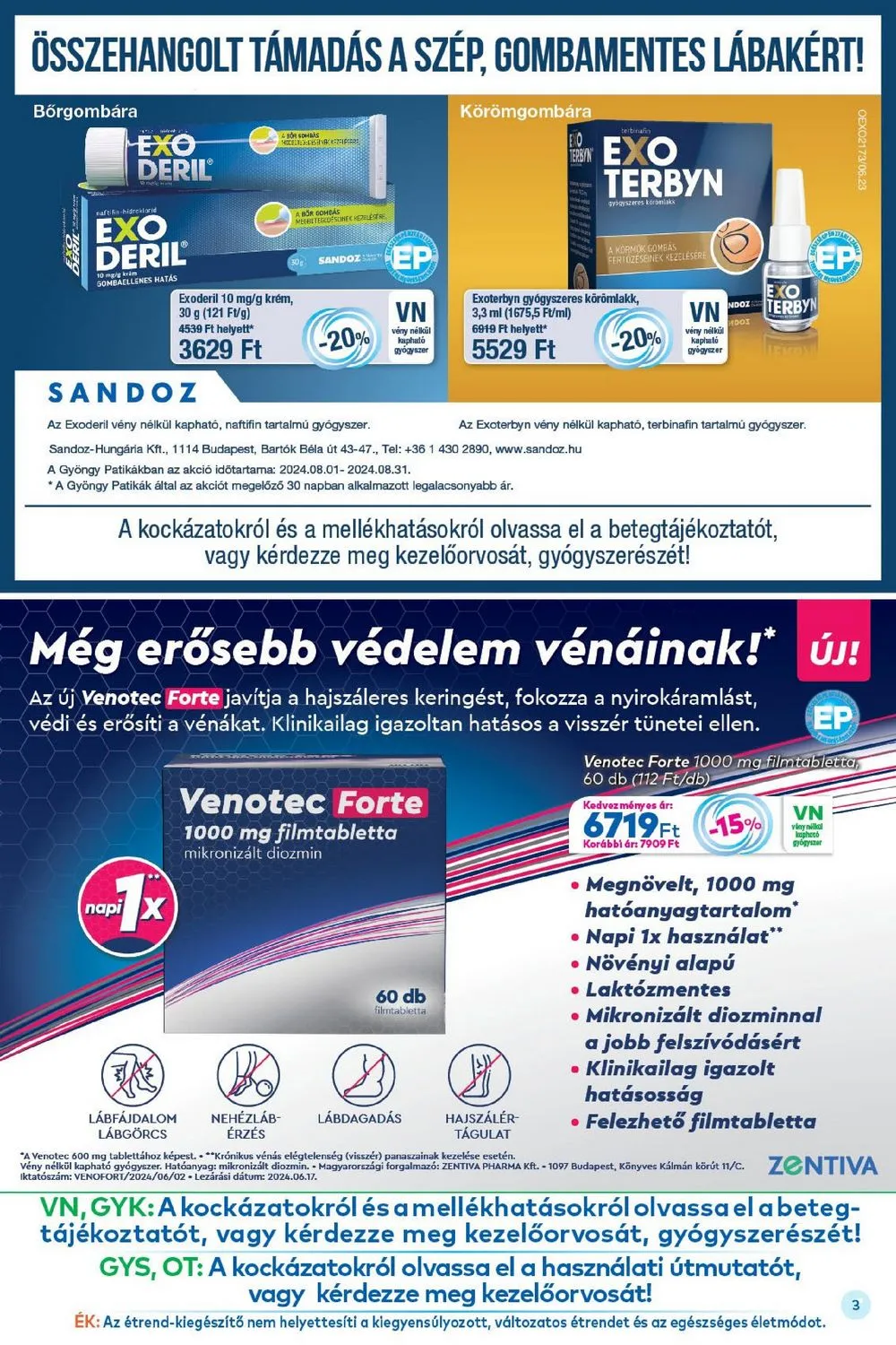 Gyongy akciós újság Patikak 08.01–08.31 – 3. oldal