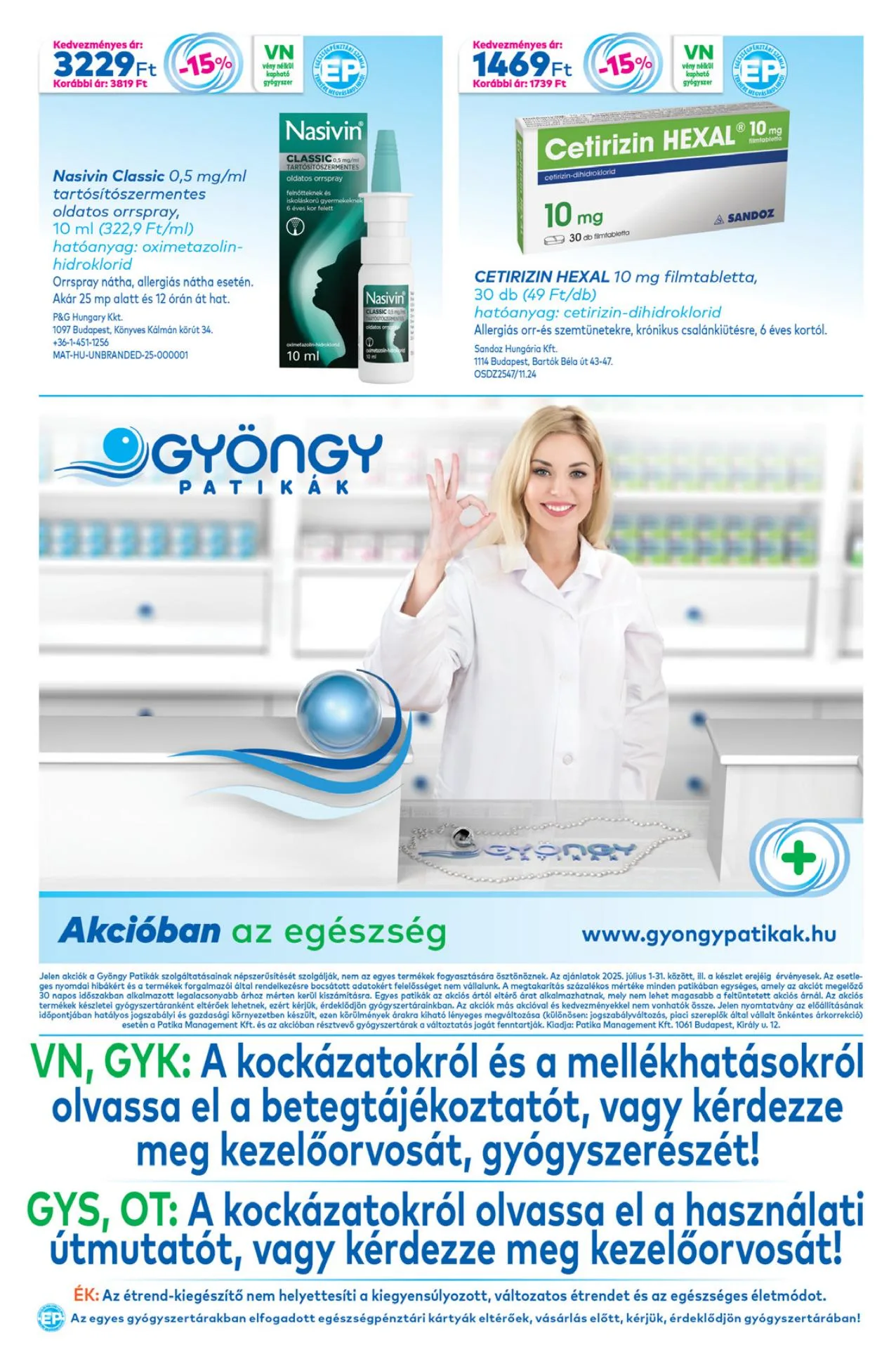 Gyongy akciós újság Patikak 07.01–07.31 – 20. oldal