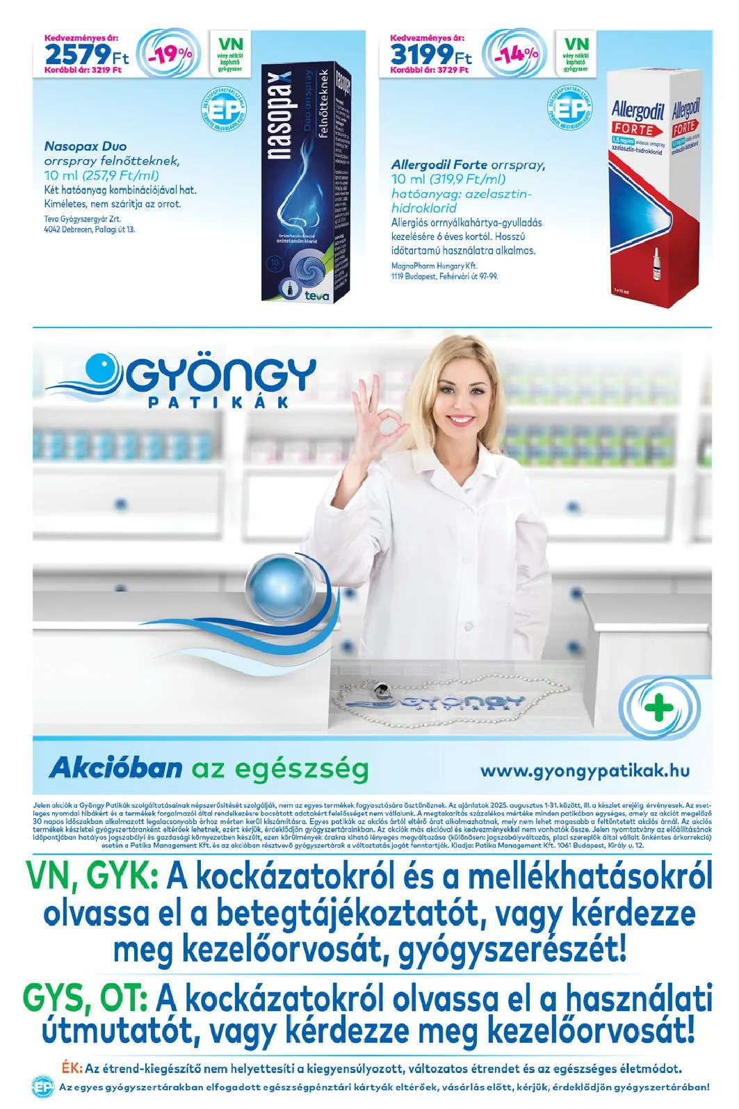 Gyongy akciós újság Patikak 08.01–08.31 – 13. oldal