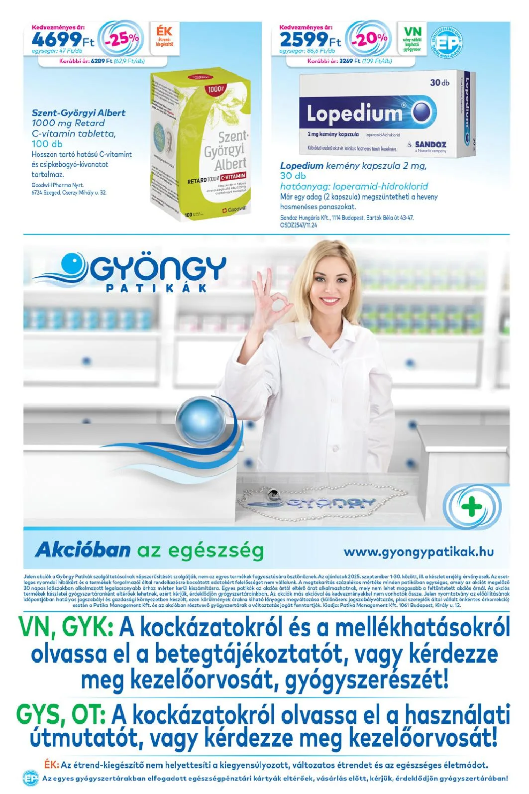 Gyongy akciós újság Patikak 09.01–09.30 – 13. oldal