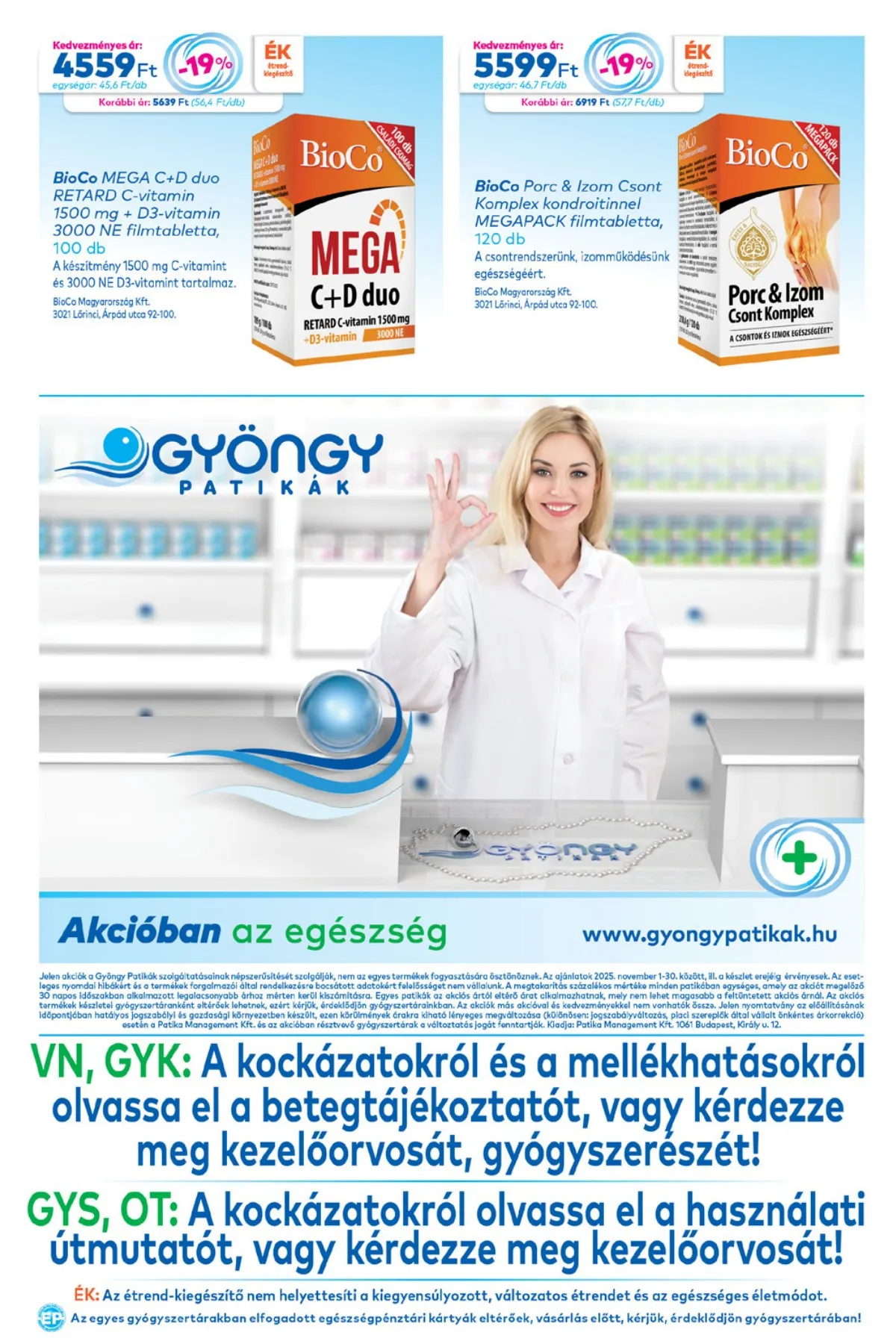 Gyongy akciós újság Patikak 11.01–11.30 – 20. oldal