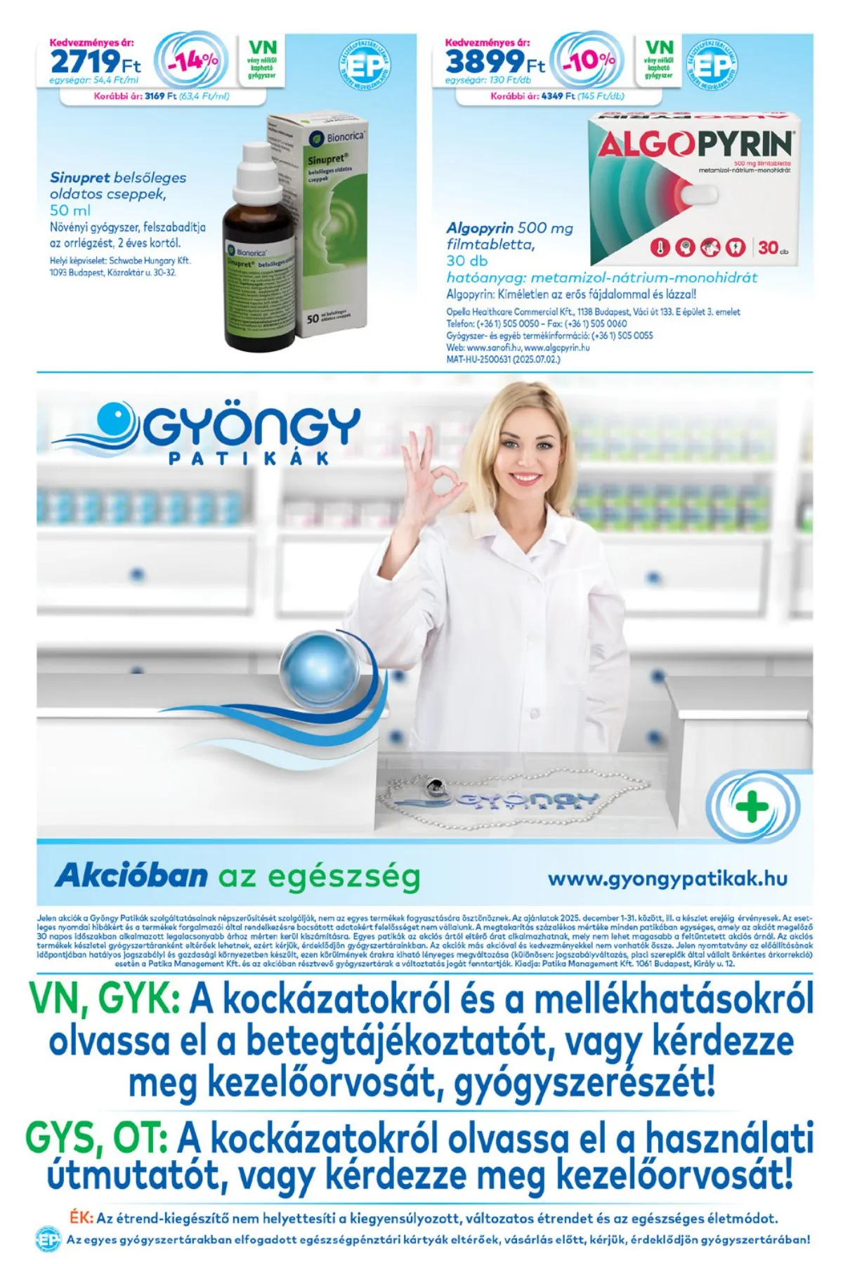 Gyongy akciós újság Patikak 12.01–12.31 – 20. oldal