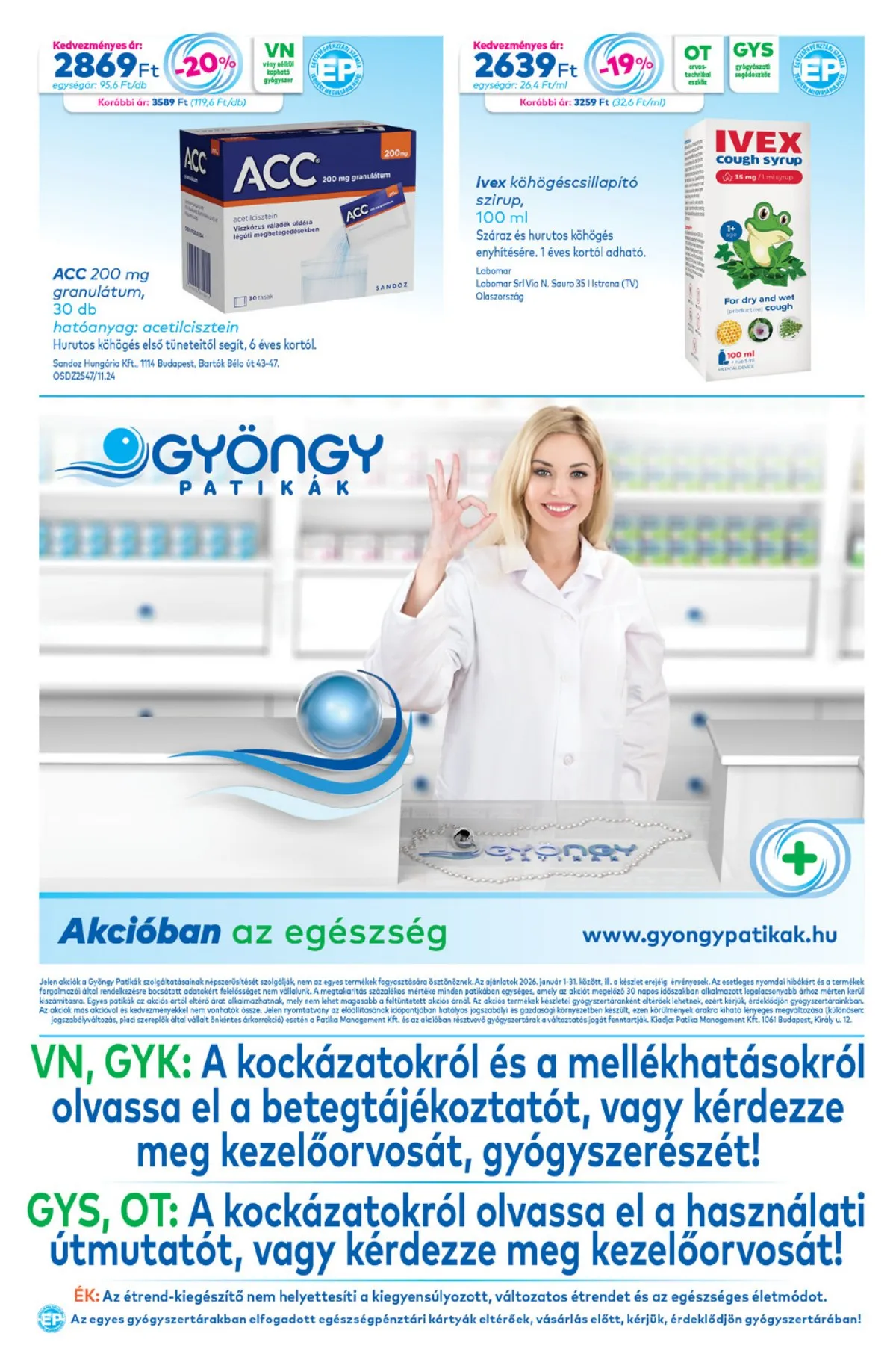 Gyongy akciós újság Patikak 01.01–01.31 – 20. oldal