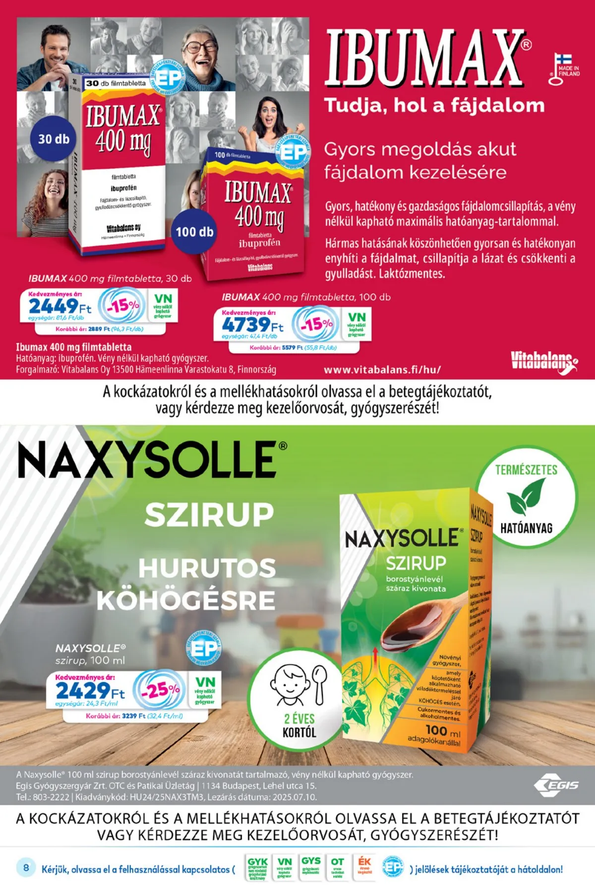 Gyongy akciós újság Patikak 01.01–01.31 – 8. oldal
