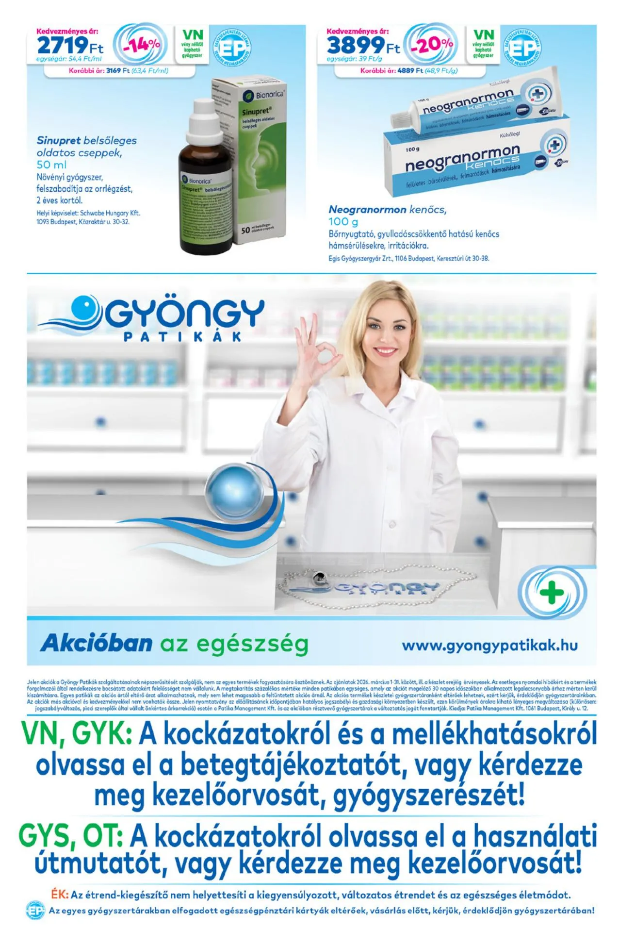 Gyongy akciós újság Patikak 03.01–03.31 – 20. oldal