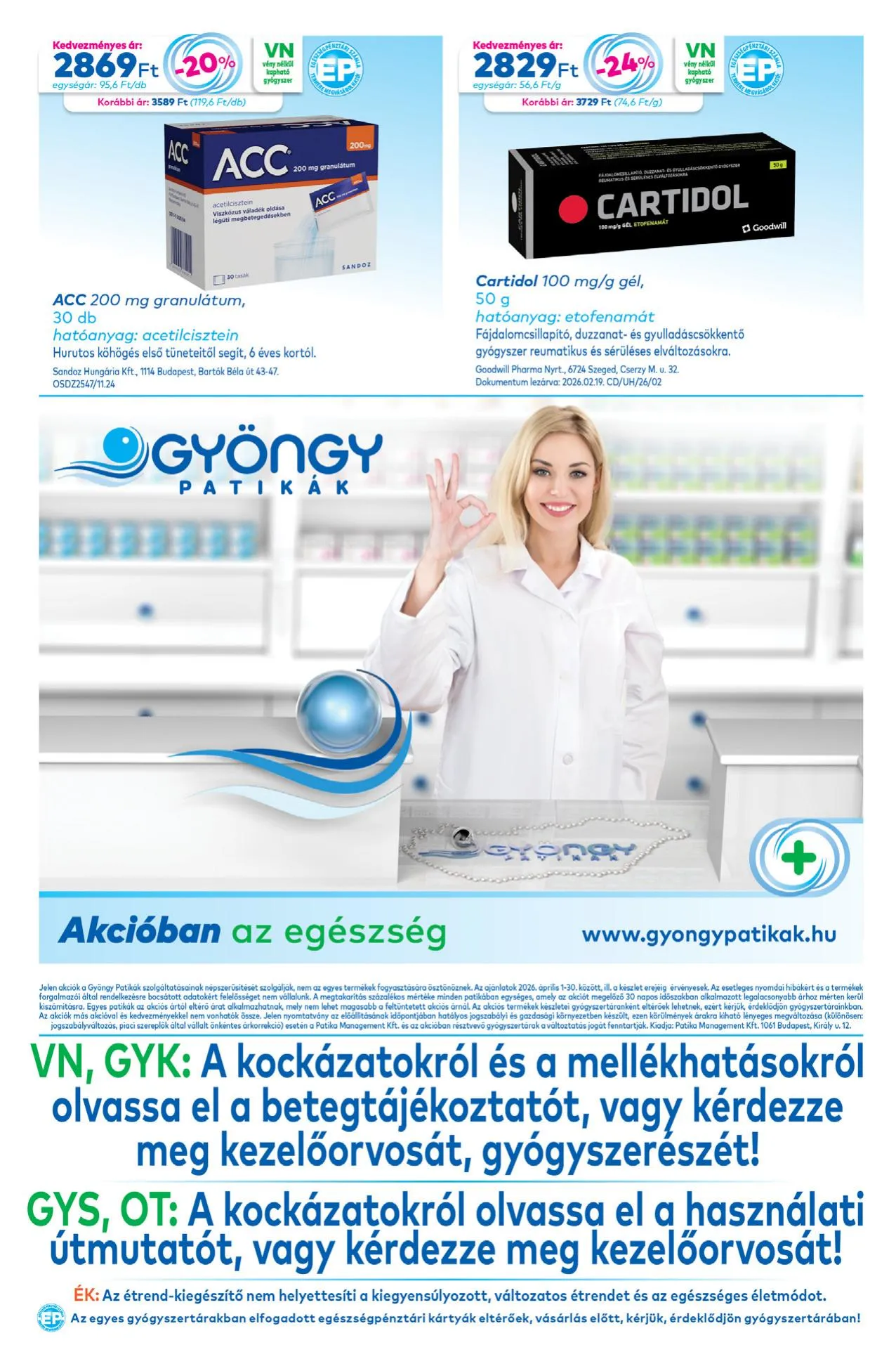 Gyongy akciós újság Patikak 04.01–04.30 – 20. oldal