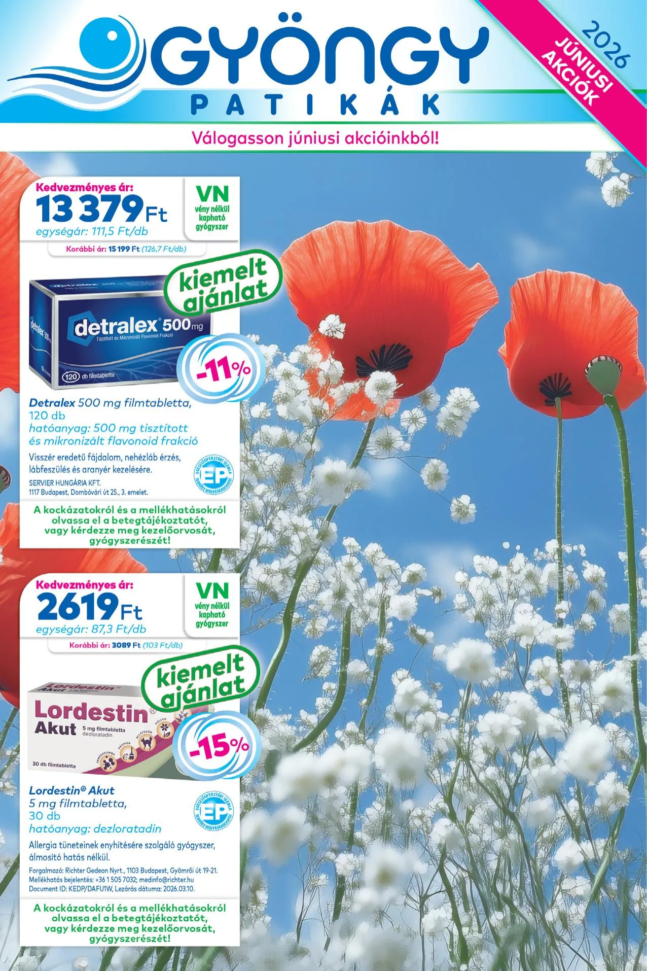 Gyongy akciós újság Patikak 06.01–06.30