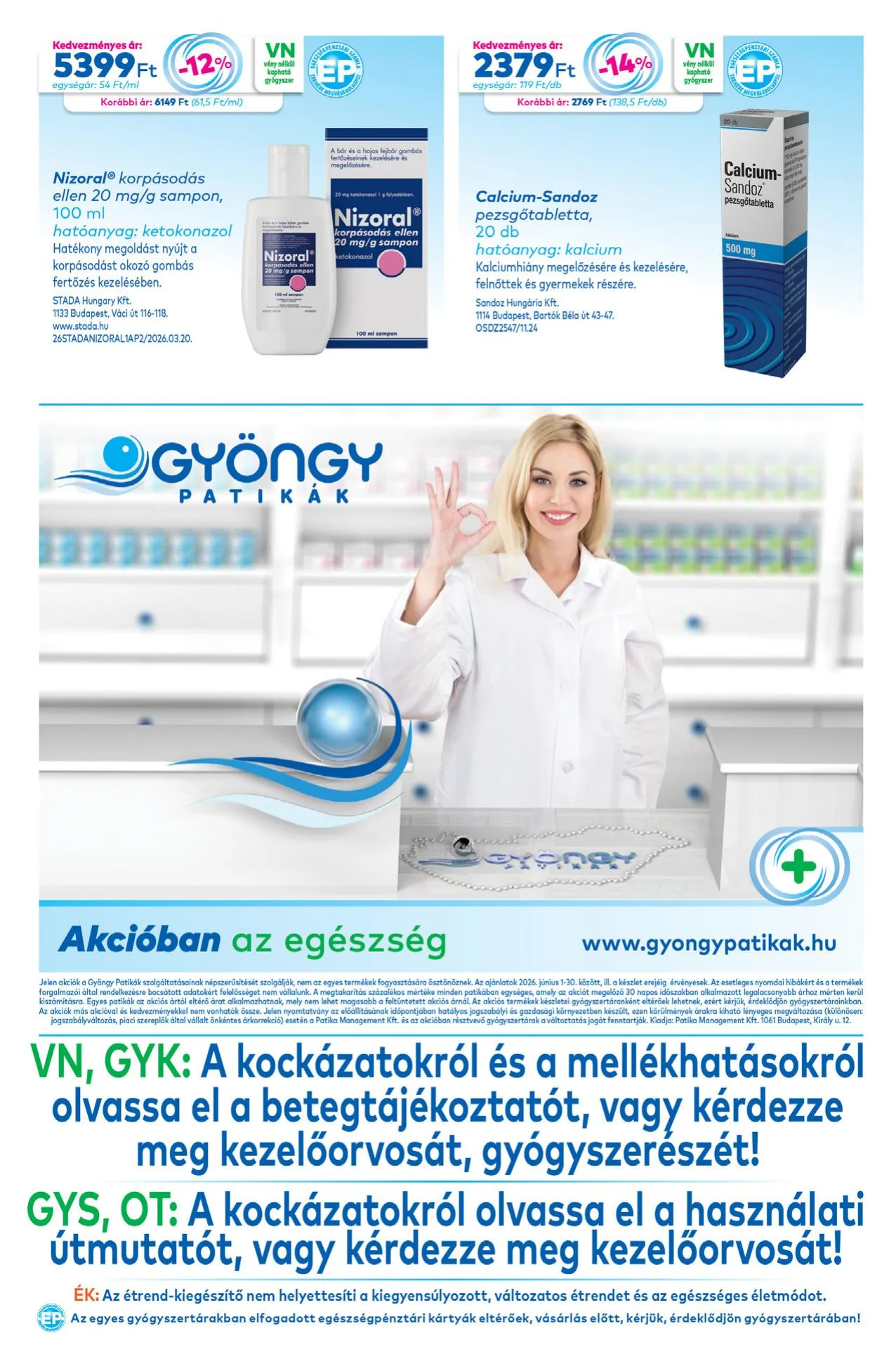 Gyongy akciós újság Patikak 06.01–06.30 – 20. oldal