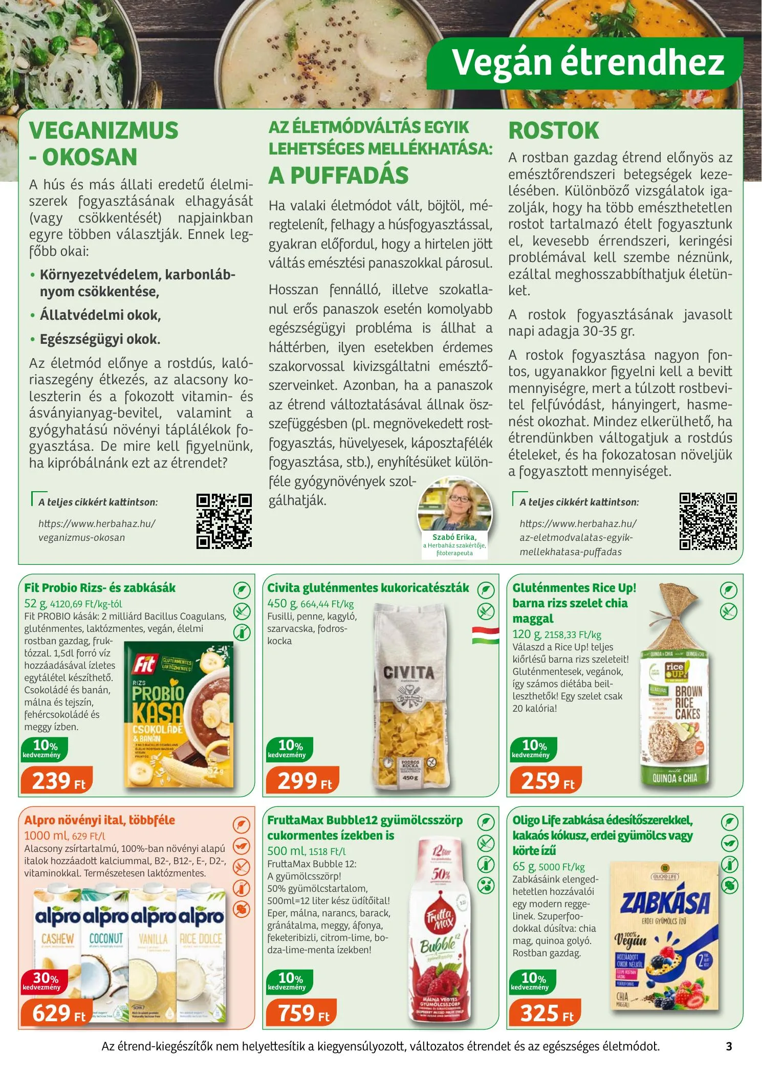 Herbahaz akciós újság 03.01–04.05 – 3. oldal