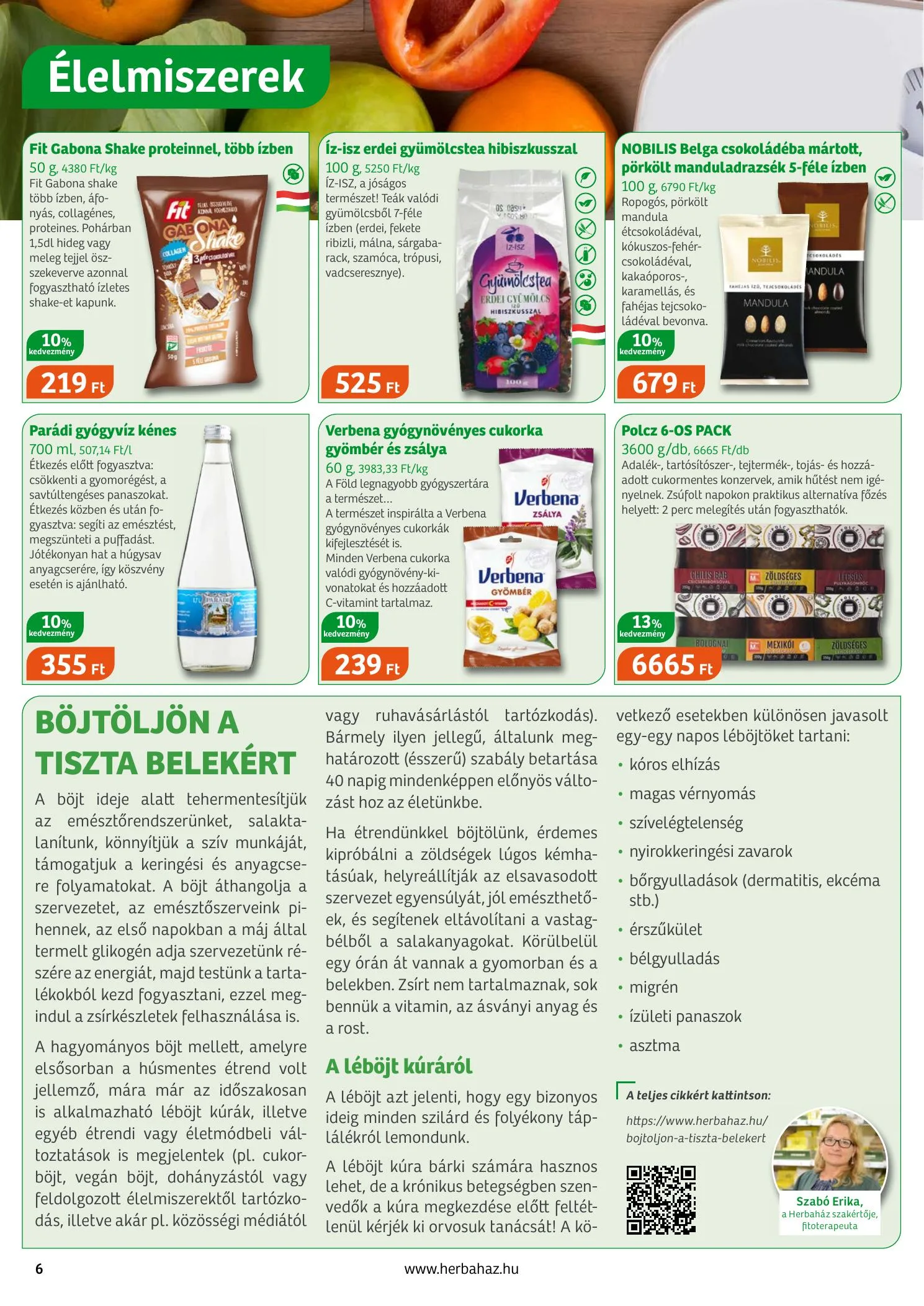 Herbahaz akciós újság 03.01–04.05 – 6. oldal