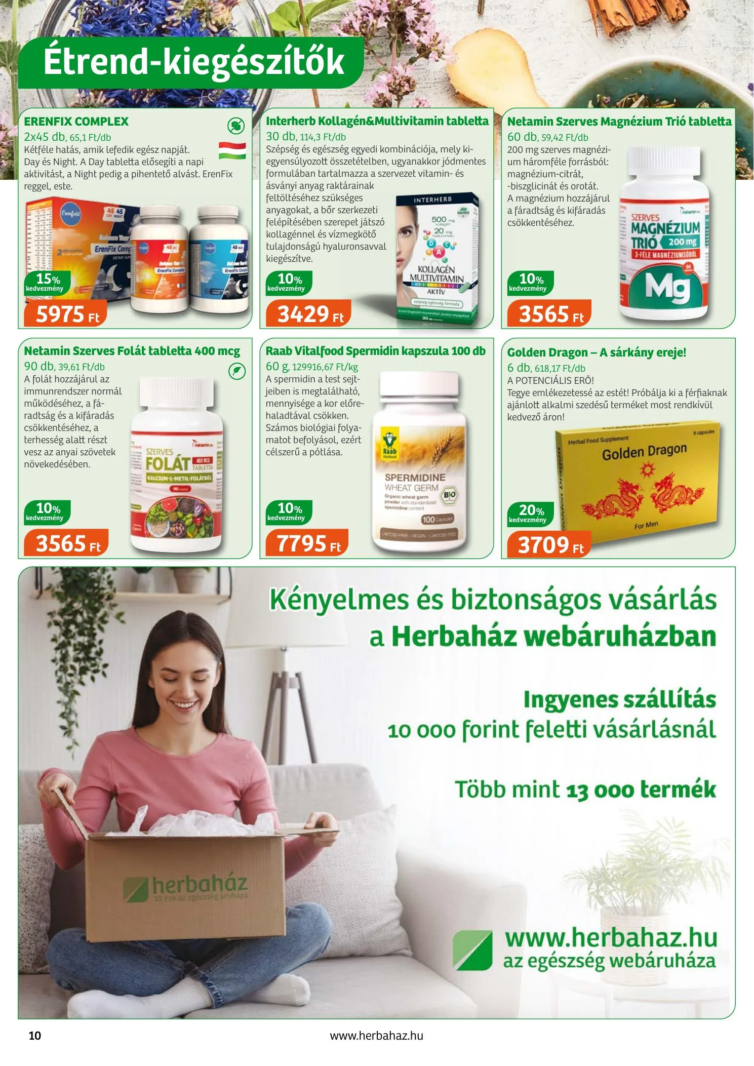 Herbahaz akciós újság 04.06–05.02 – 10. oldal
