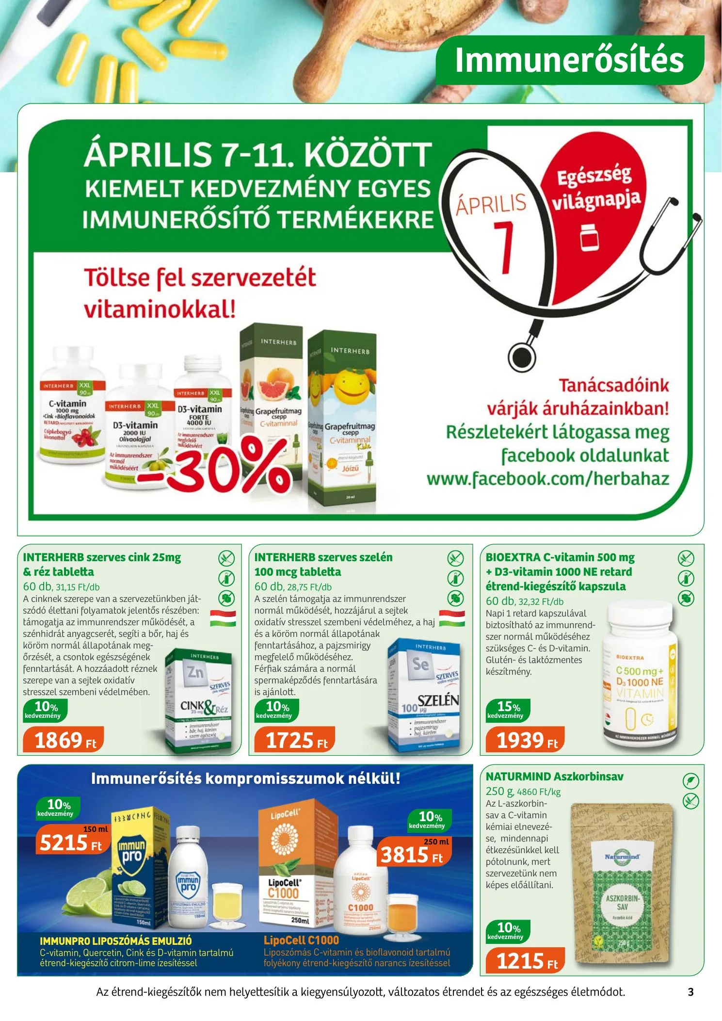Herbahaz akciós újság 04.06–05.02 – 3. oldal