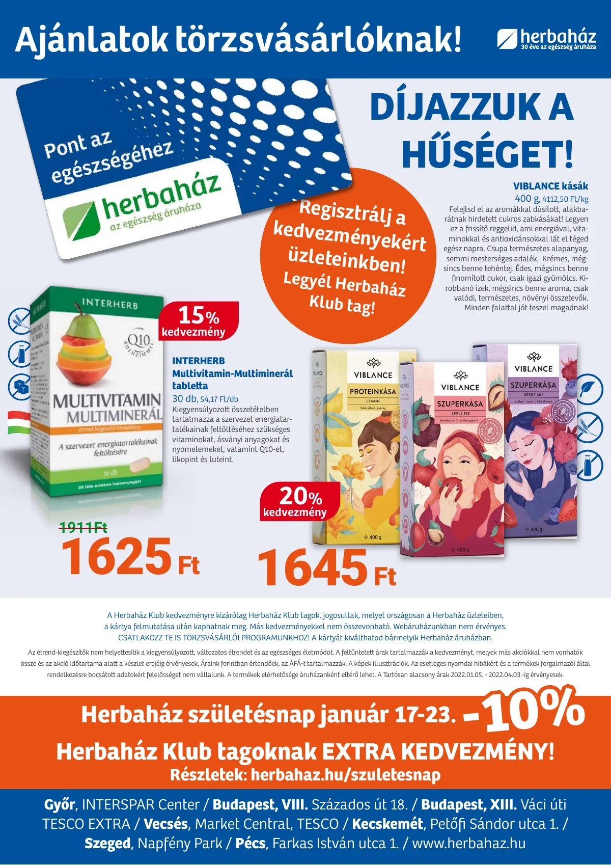 Herbahaz akciós újság 01.05–01.05 – 12. oldal