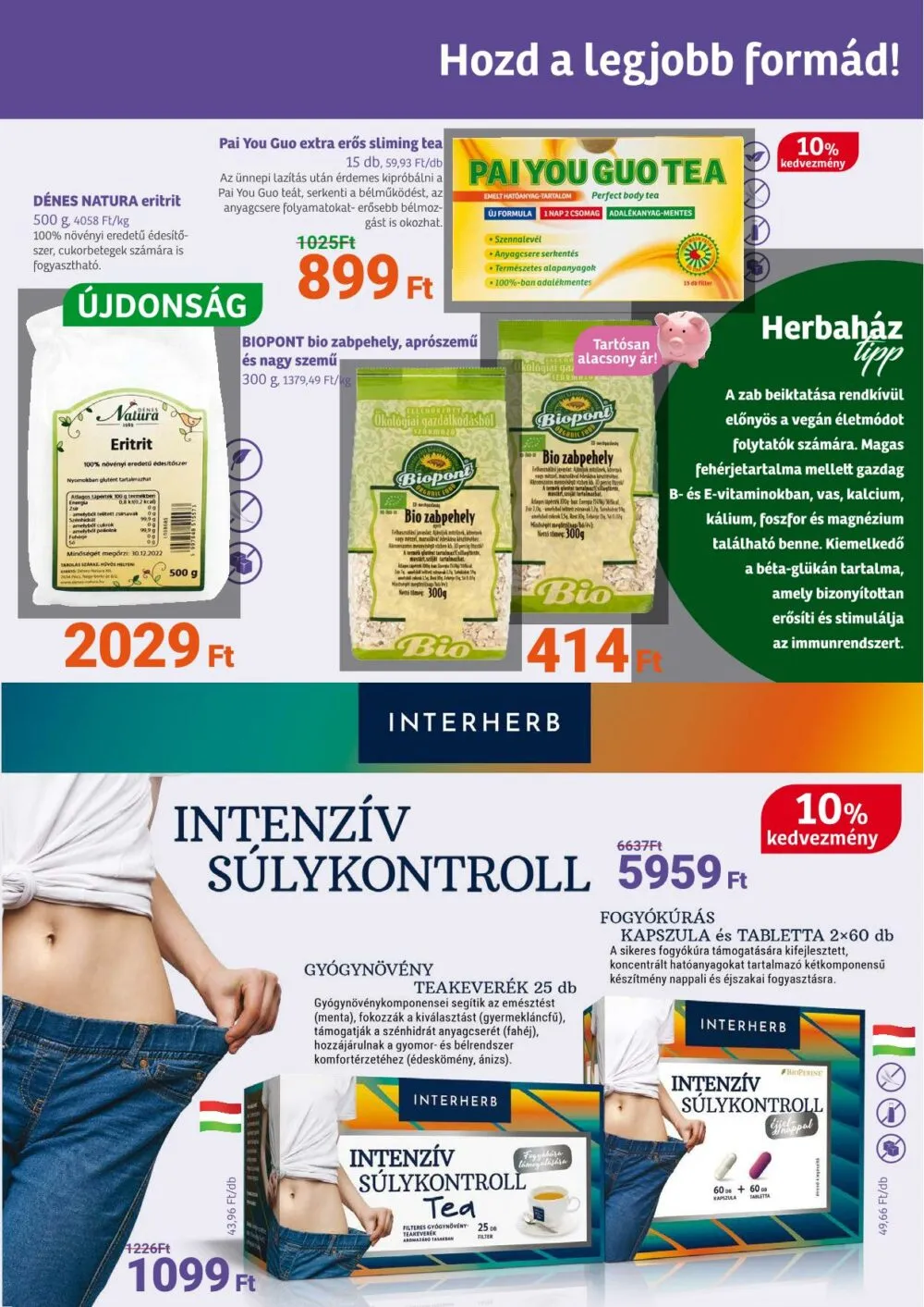 Herbahaz akciós újság 01.05–01.30 – 3. oldal