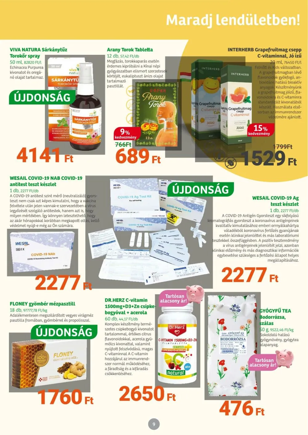 Herbahaz akciós újság 01.05–01.30 – 9. oldal