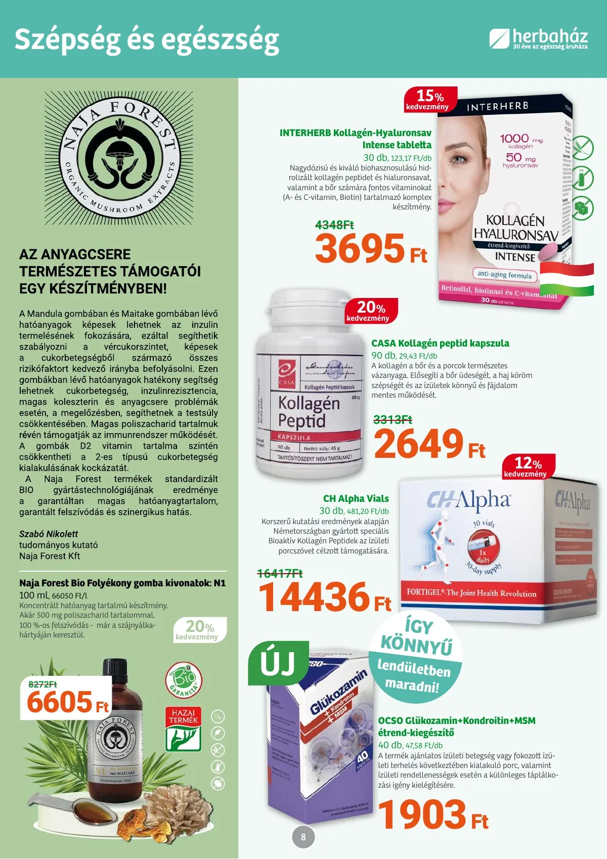 Herbahaz akciós újság 02.28–04.03 – 8. oldal