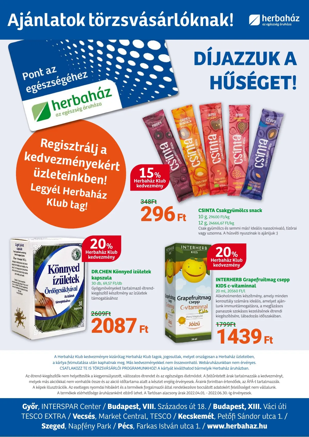 Herbahaz akciós újság 04.03–05.01 – 16. oldal