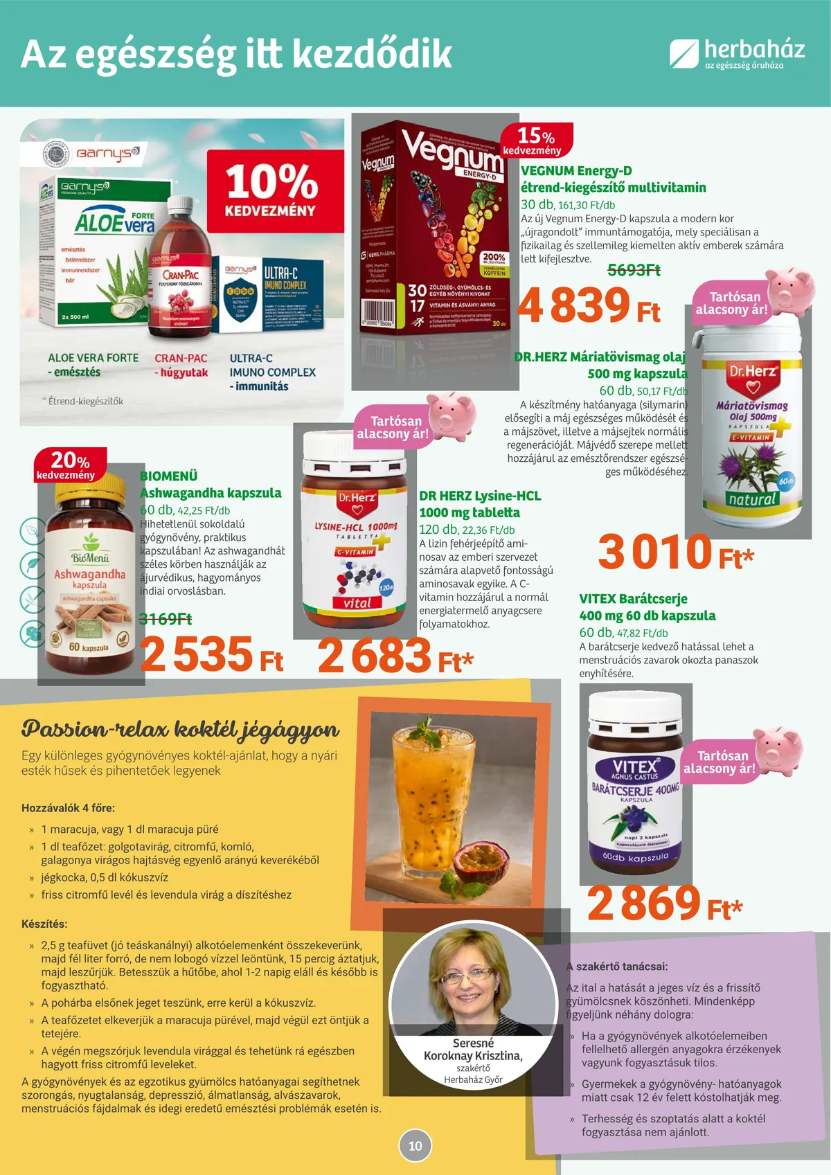 Herbahaz akciós újság 07.04–08.03 – 10. oldal