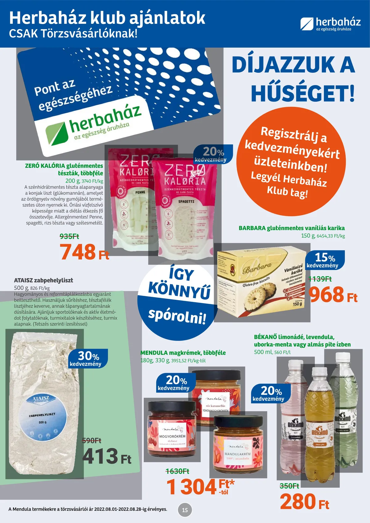Herbahaz akciós újság 07.04–08.03 – 15. oldal