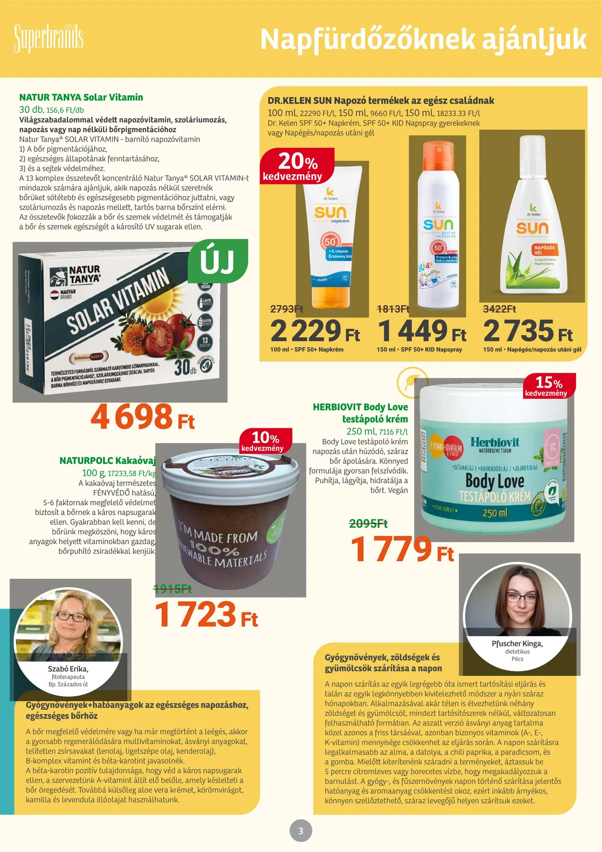 Herbahaz akciós újság 07.04–08.03 – 3. oldal