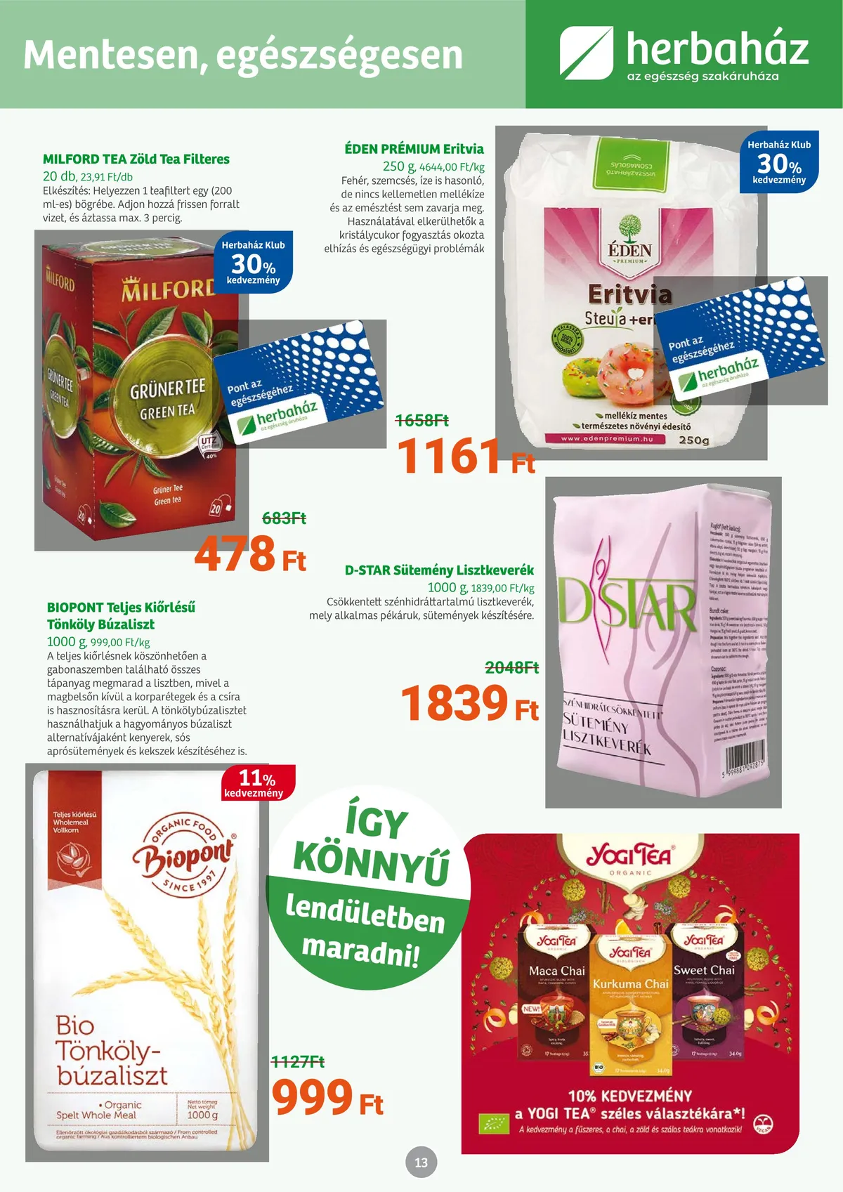 Herbahaz akciós újság 10.03–11.01 – 13. oldal