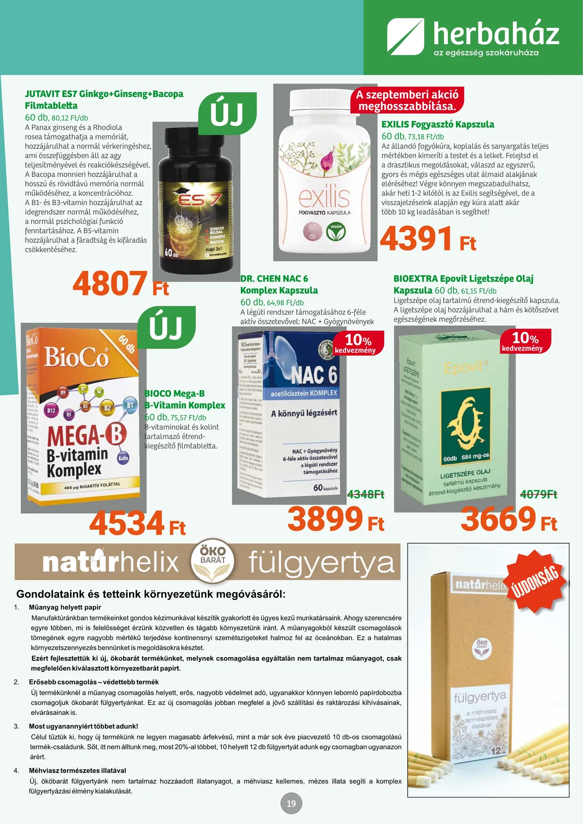 Herbahaz akciós újság 10.03–11.01 – 19. oldal