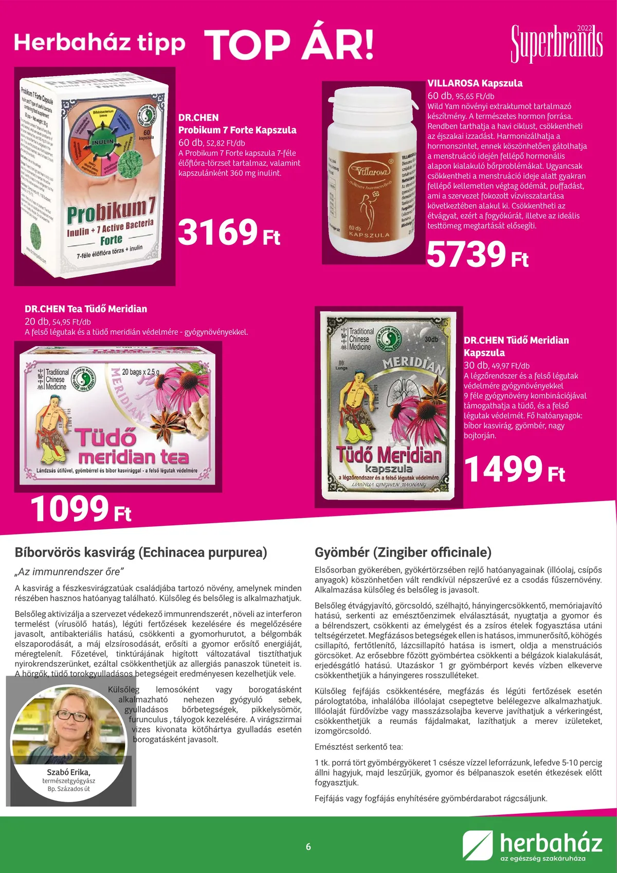 Herbahaz akciós újság 10.03–11.01 – 6. oldal