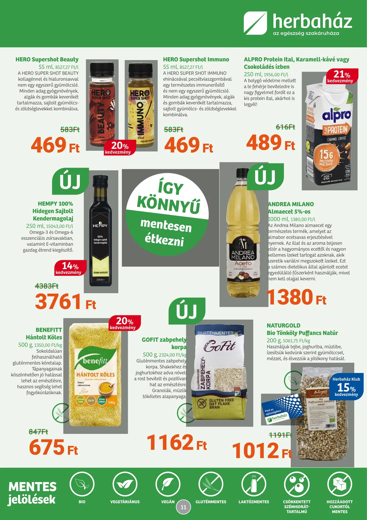 Herbahaz akciós újság 12.05–01.08 – 11. oldal