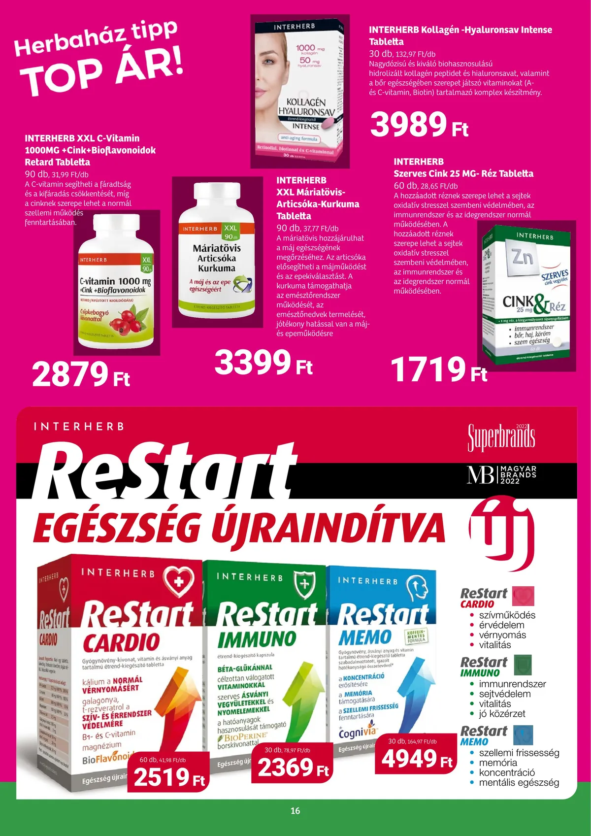 Herbahaz akciós újság 12.05–01.08 – 16. oldal