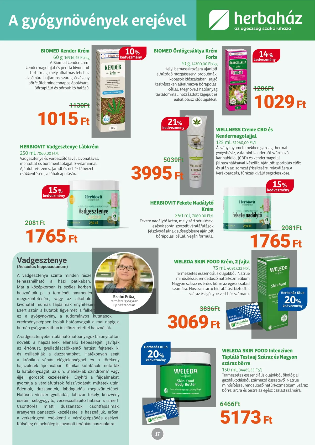 Herbahaz akciós újság 12.05–01.08 – 17. oldal