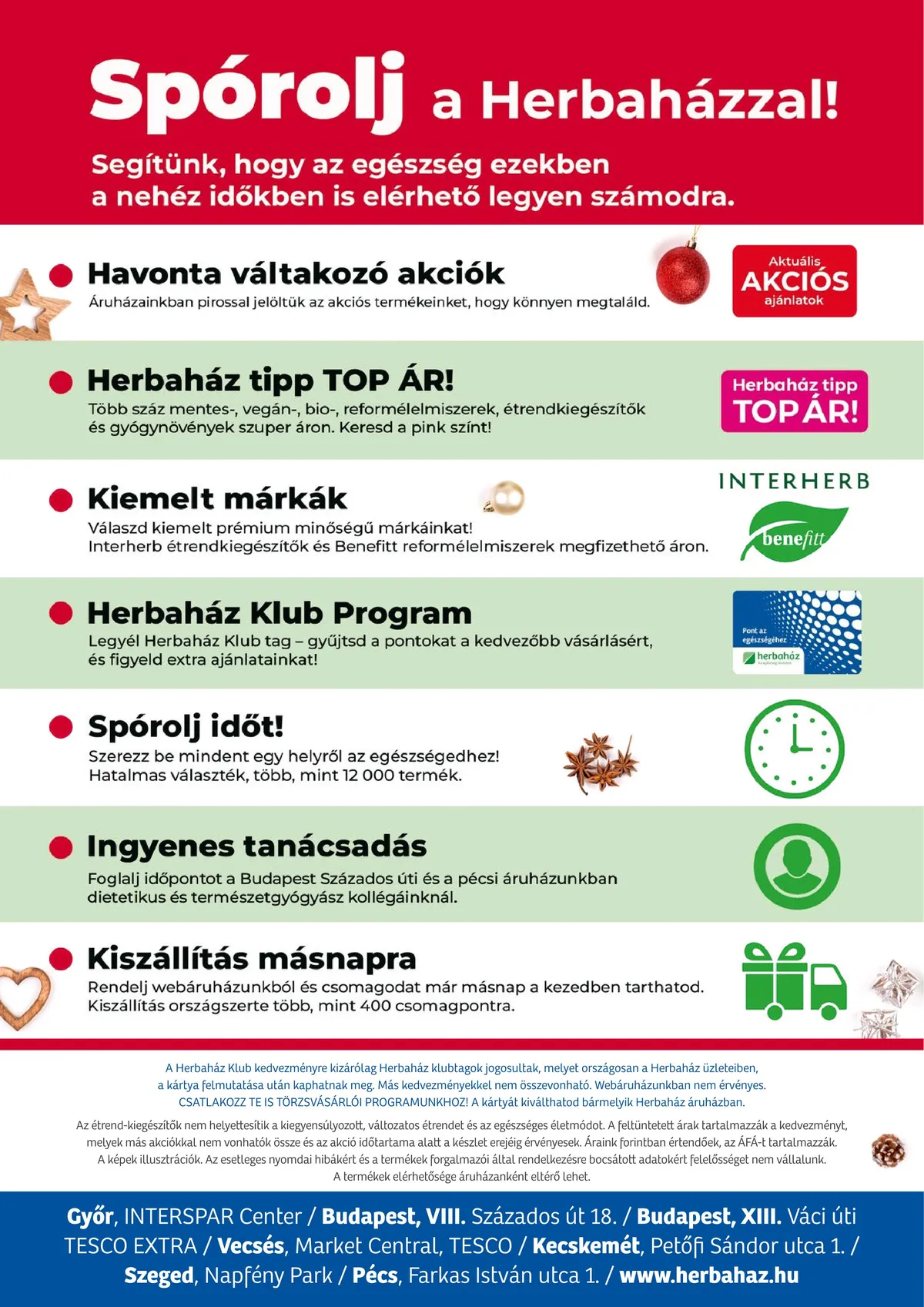 Herbahaz akciós újság 12.05–01.08 – 24. oldal