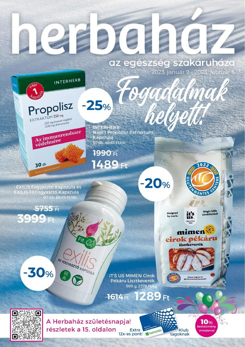 Herbahaz akciós újság 01.09–02.05