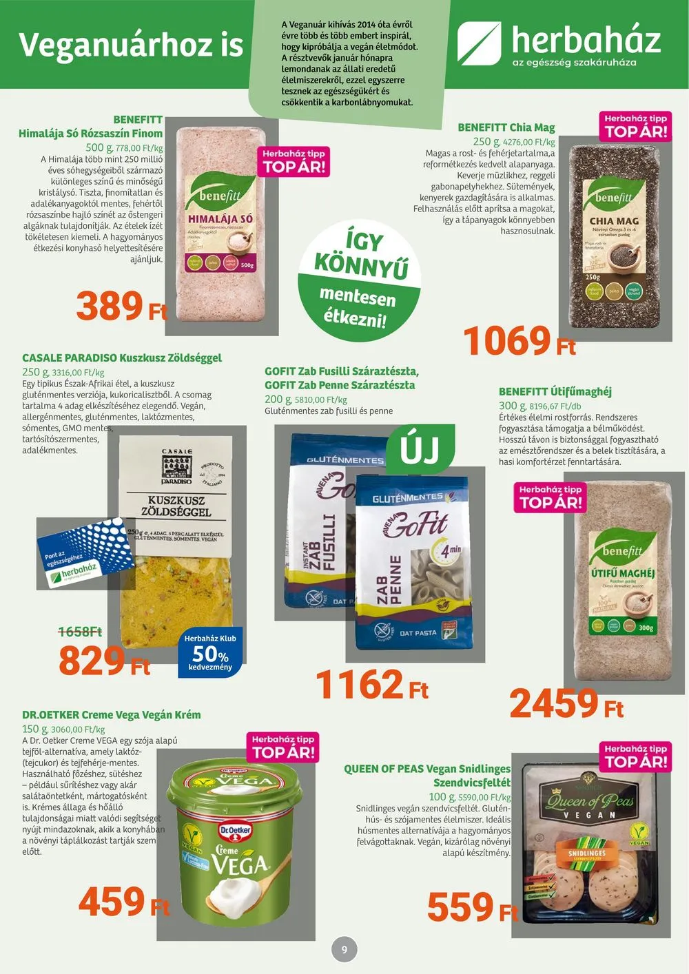 Herbahaz akciós újság 01.09–02.05 – 9. oldal