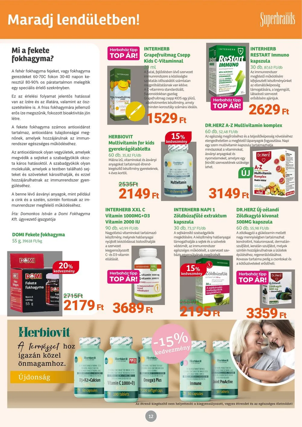 Herbahaz akciós újság 05.02–06.04 – 12. oldal