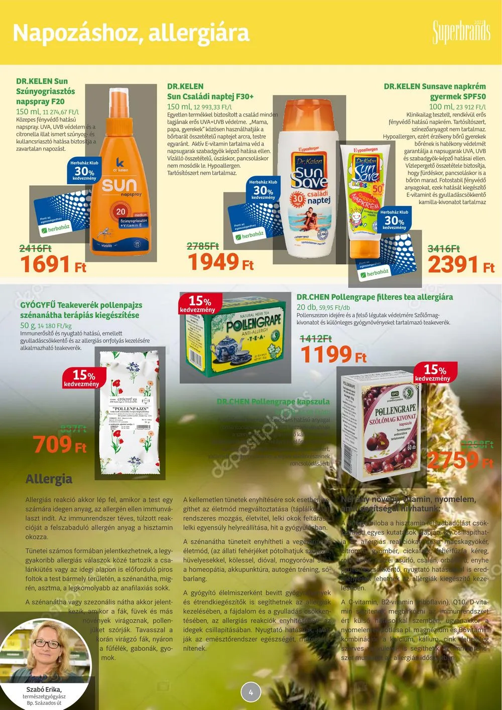 Herbahaz akciós újság 05.02–06.04 – 4. oldal