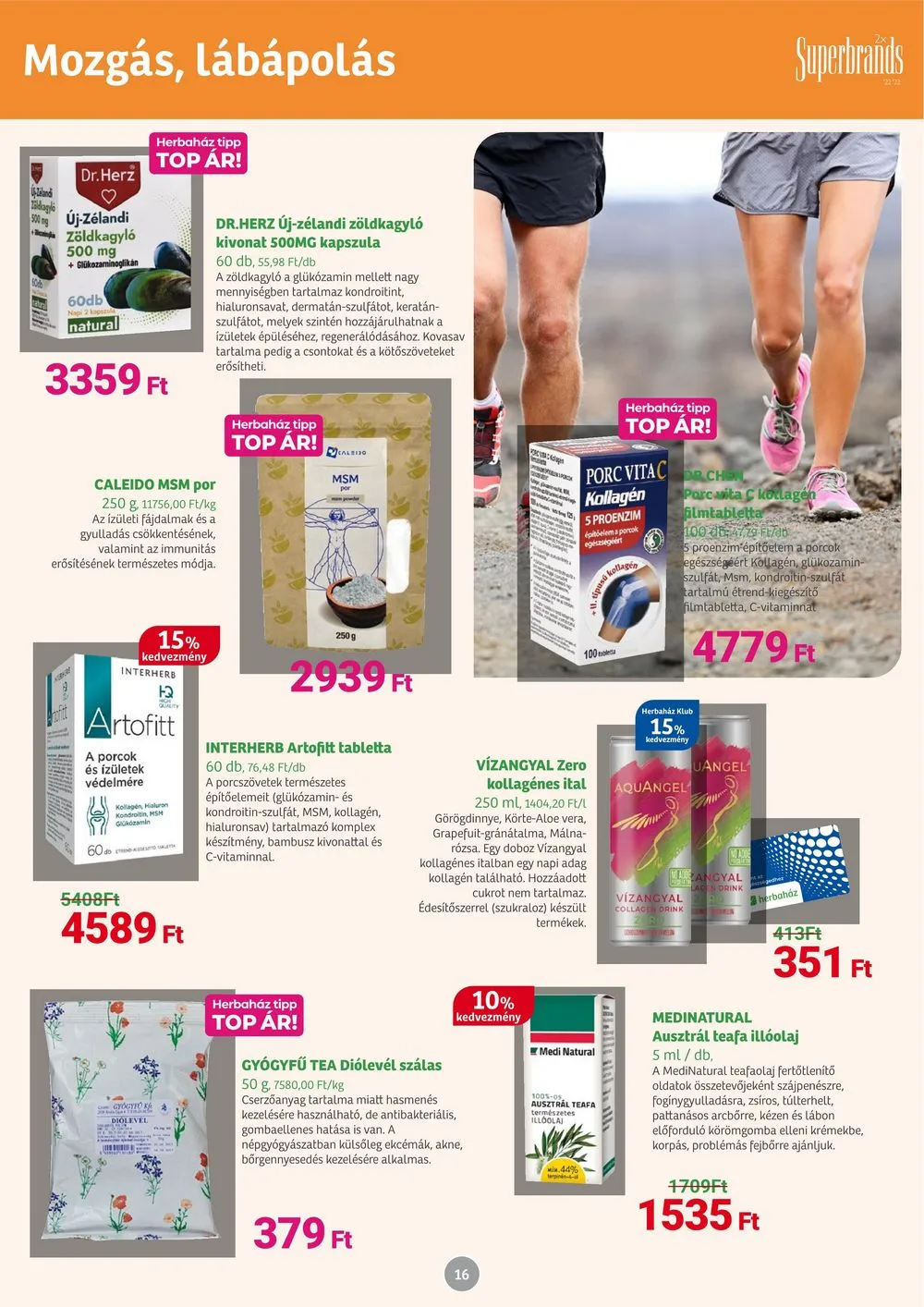 Herbahaz akciós újság 07.03–08.06 – 16. oldal