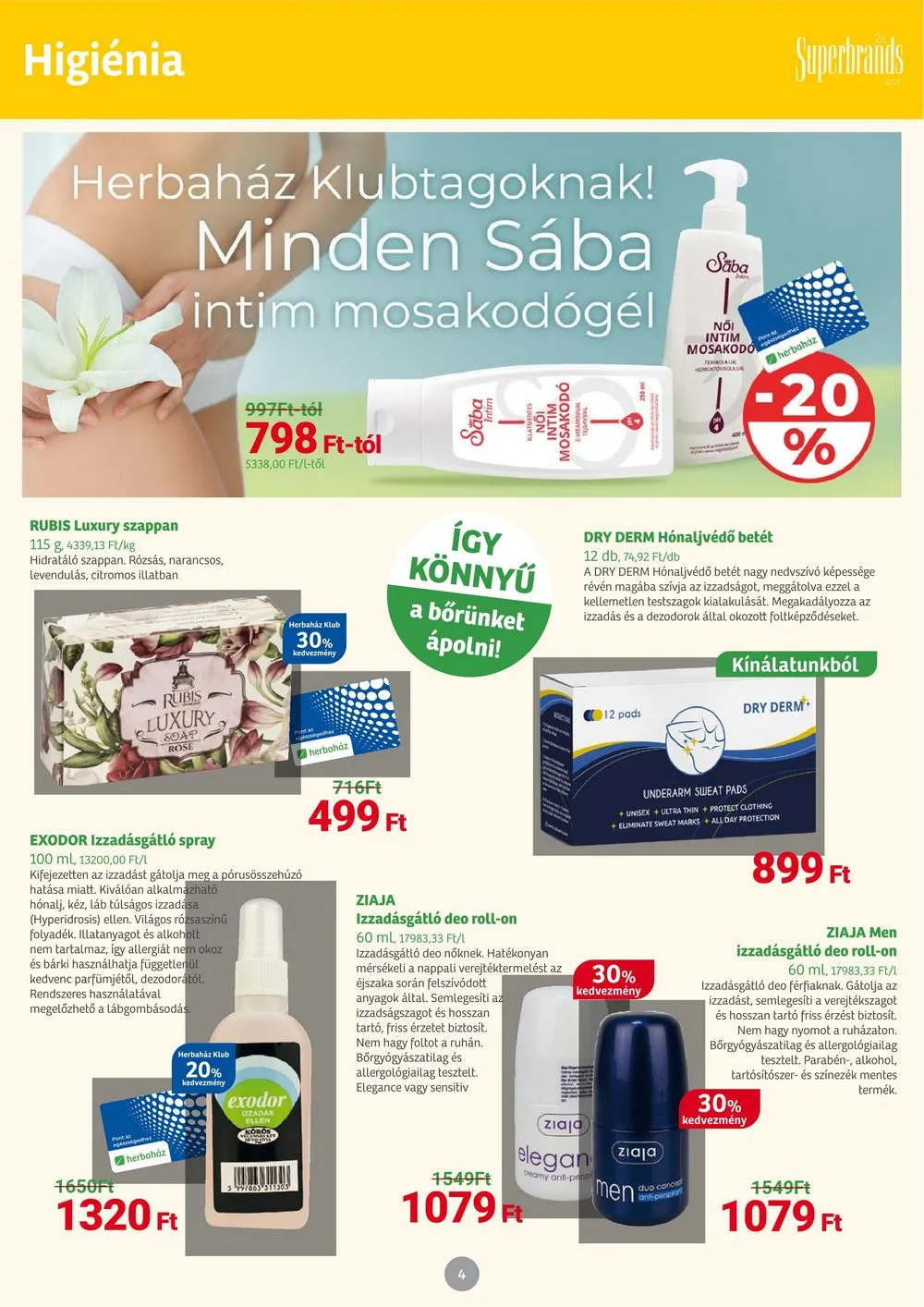Herbahaz akciós újság 07.03–08.06 – 4. oldal