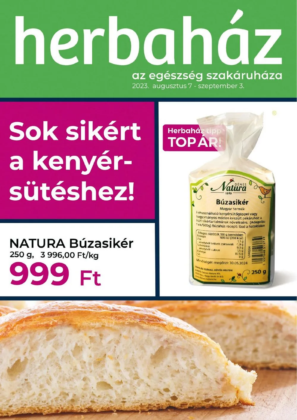 Herbahaz akciós újság 08.07–09.03