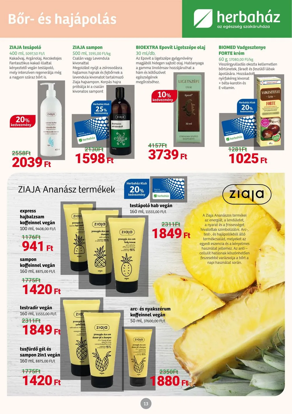 Herbahaz akciós újság 08.07–09.03 – 13. oldal