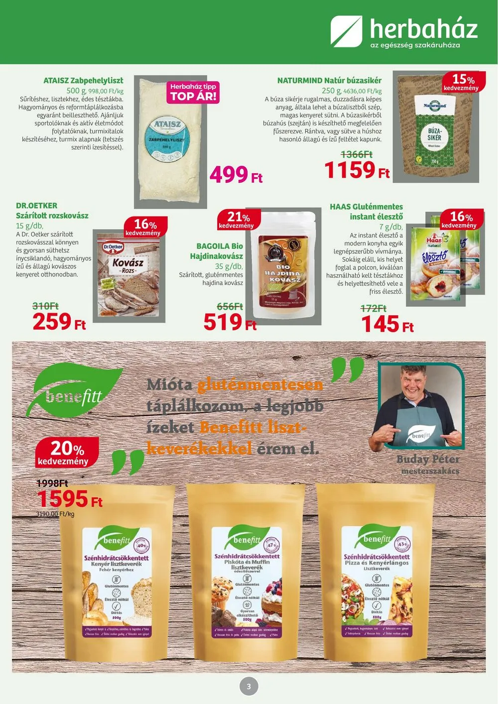 Herbahaz akciós újság 08.07–09.03 – 3. oldal