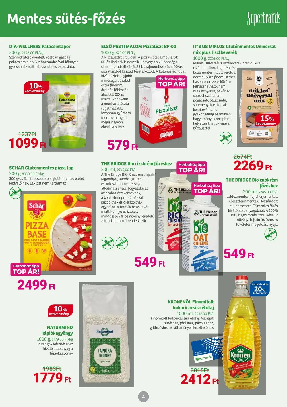 Herbahaz akciós újság 09.04–10.01 – 4. oldal